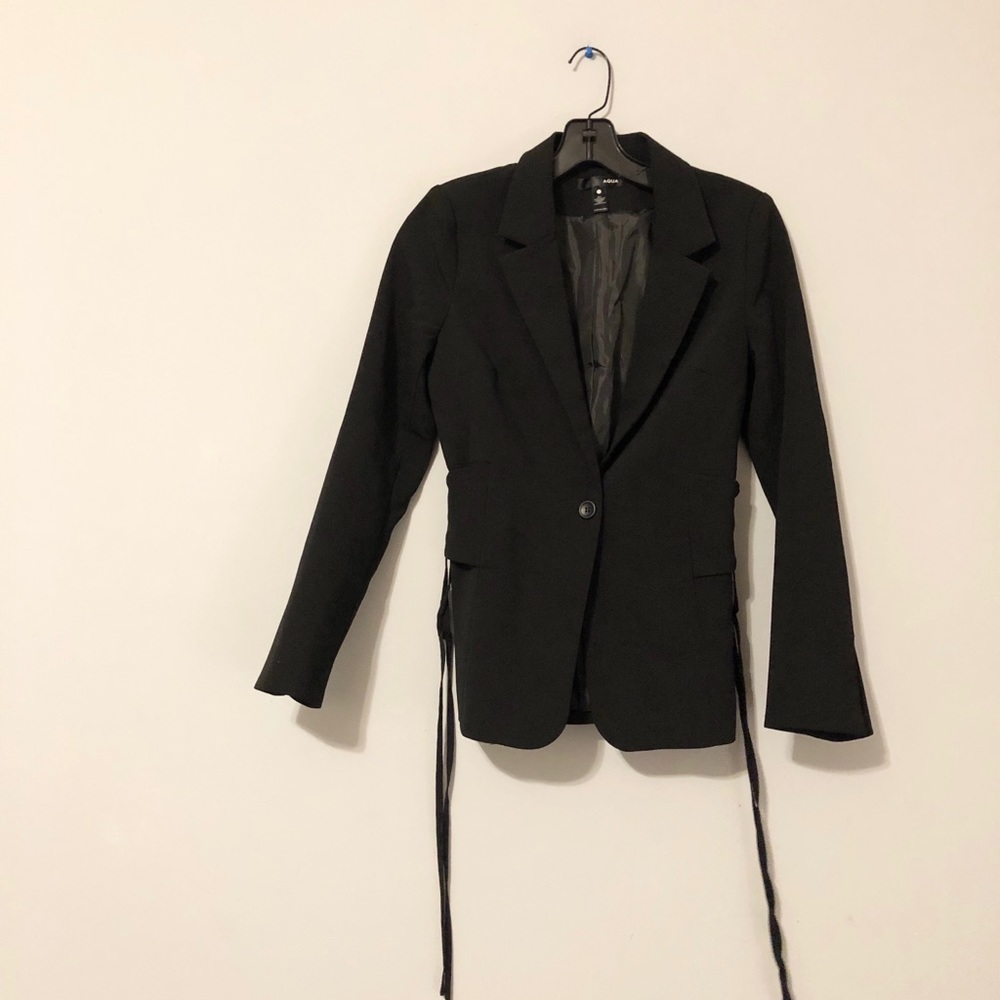 AQUA Lace Up Blazer (XS)